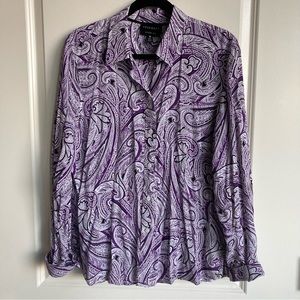 Purple Foxcroft Button Down